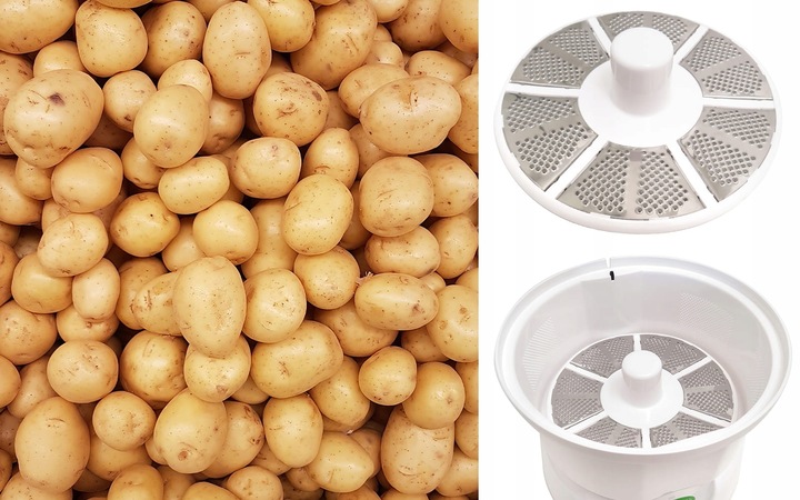 MASZYNKA DO OBIERANIA ZIEMNIAKÓW OBIERACZKA WIRÓWKA ELEKTRYCZNA SKROBACZKA