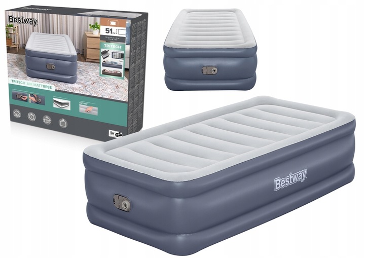Dmuchany Materac Z Pompką 191 x 97 x 51 cm Bestway 6713G