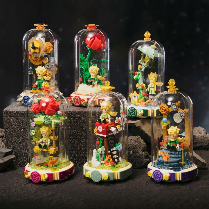 KLOCKI LICENCYJNE PANTASY MAŁY KSIĄŻĘ JEDYNA RÓŻA 211 EL. BAJKA KSIĄŻKA