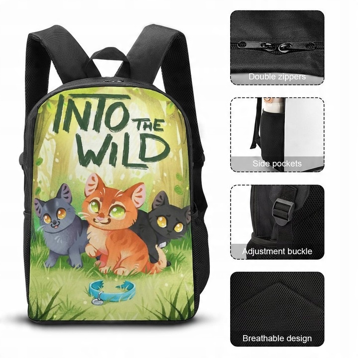 Plecak Into Wild - Warrior Cats Fanart z Firepaw