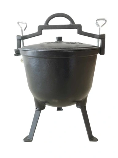 EMALIOWANY KOCIOŁEK 4L - gar garnek myśliwski żeliwny węgierski prażonki