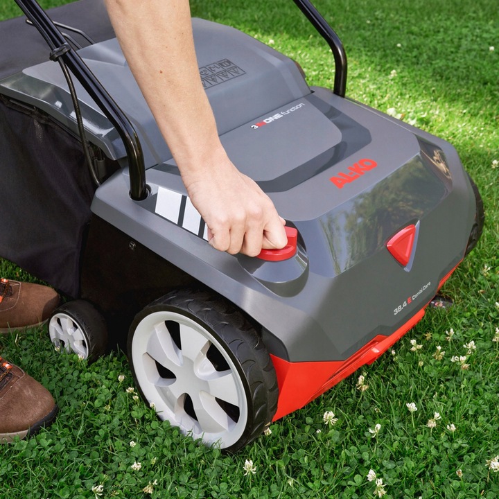 Wertykulator aerator elektryczny AL-KO 38.4 E 1400W 114040 z koszem 2 wałki