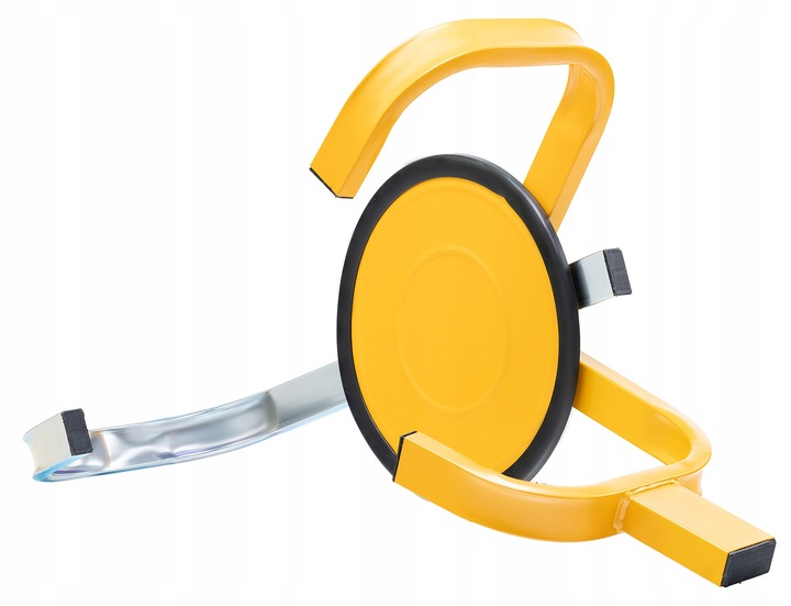 BLOKADA ANTYKRADZIEŻOWA ZABEZPIECZENIE KOŁA SAMOCHODU AUTA PRZYCZEPKI