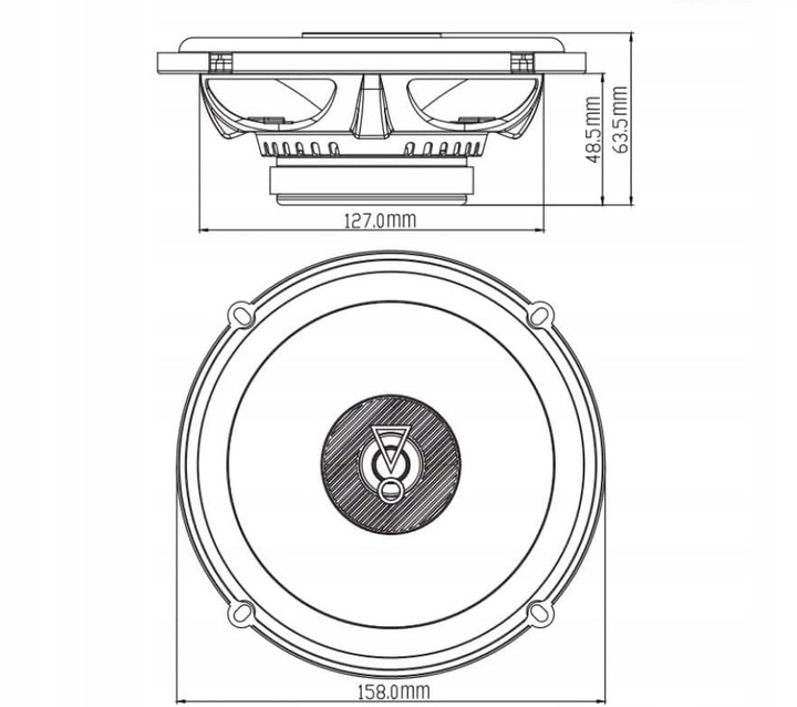 Mocne głośniki samochodowe JBL STAGE3 627F 165mm 16,5cm idealne pod radio