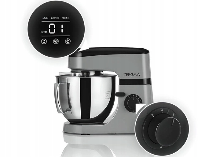 Robot kuchenny planetarny ZEEGMA Planeet Mix 1000W Czarny