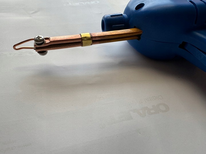 Lutownica transformatorowa Tex 200W NIEBIESKA