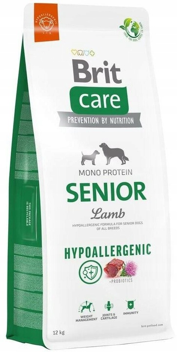 BRIT CARE Hypoallergenic Senior Lamb 12kg