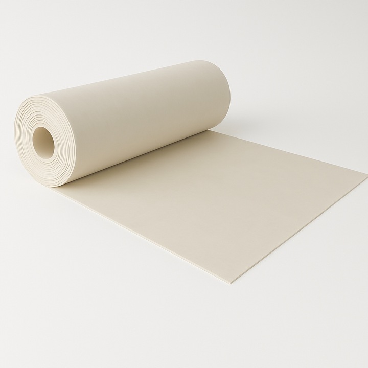 Płyta gumowa spożywcza 3mm, szerokość 1200mm, 0,25mb, guma NR-L, BFR, CSS