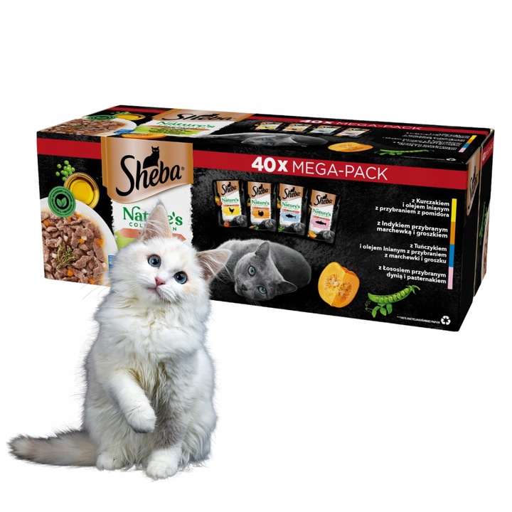SHEBA Nature's Collection Drobiowe Smaki karma dla kota w galaretce 40x85g