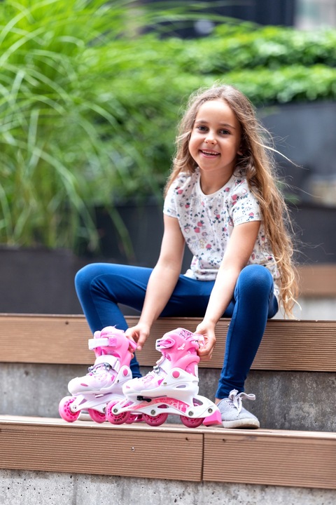 Rolko-Wrotki 3w1 Regulowane RAVEN Princess 26-29 Kauczuk