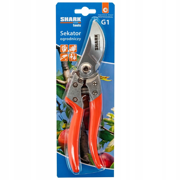 SEKATOR DO GAŁĘZI RĘCZNY NOŻYCOWY Shark G1 ogrodowy do cięcia 22 cm
