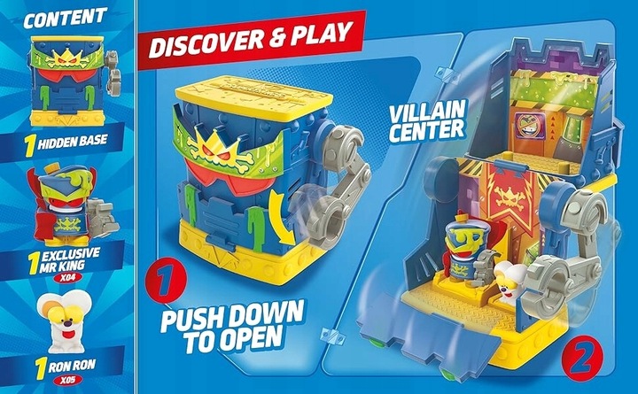 SuperThings Hidden Base Mr.King kryjówka Kazoom Power Super Zings Things