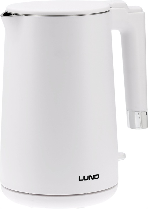 CZAJNIK ELEKTRYCZNY LUND 2200W 1,5L BIAŁY PODWÓJNE ŚCIANKI