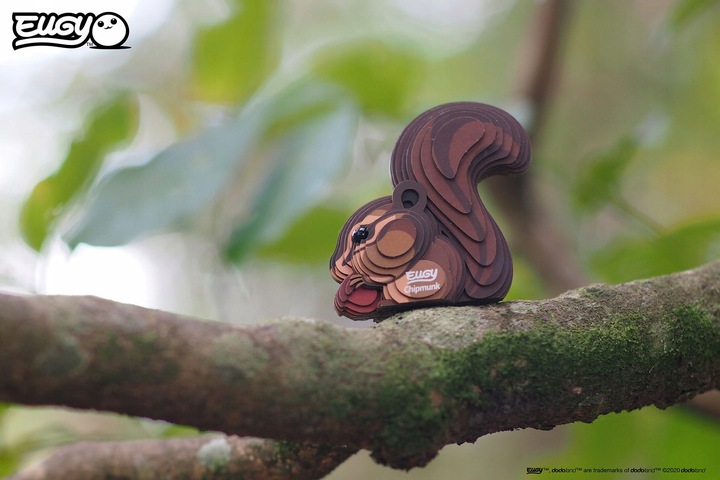 Wiewiórka Eugy. Eko Układanka Puzzle 3D