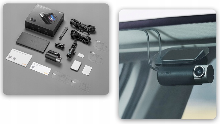 70mai Wideorejestrator A510 SET HDR + kamera tylna RC11 + UP03 + EVO 64GB