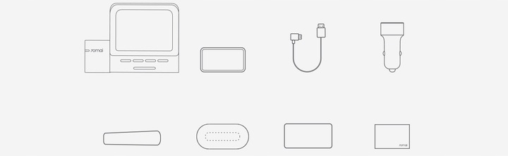 Wideorejestrator 70mai PRO++ A500S + karta 128GB