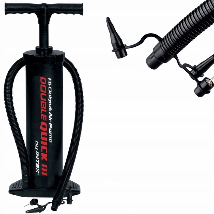 Pompka Ręczna Tłokowa Dwukierunkowa Do Materacy Double Quick III INTEX