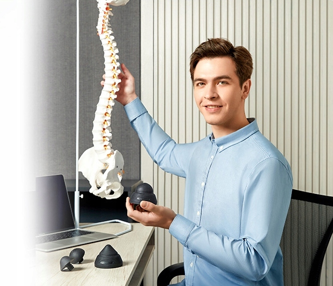 ROLLER PIŁKA DO MASAŻU CIAŁA STOŻEK Do Punktów Spustowych MASAŻER PUNKTOWY