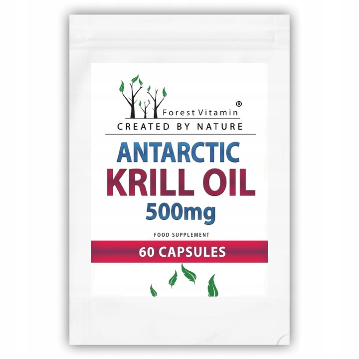 OLEJ Z KRYLA ANTARKTYCZNEGO KRILL MOCNY KRYL OMEGA 3 ASTAKSANTYNA