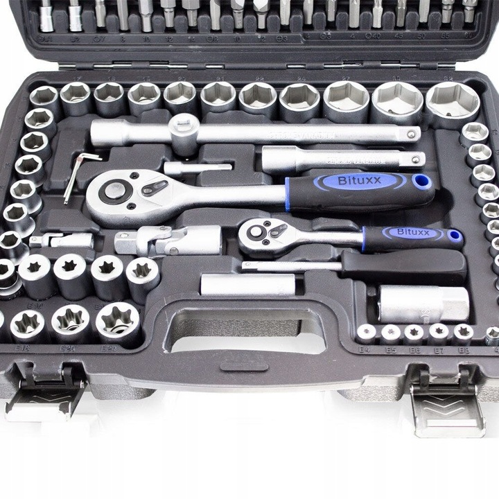 Zestaw Kluczy Nasadowych w Walizce Grzechotka 108 Elementów