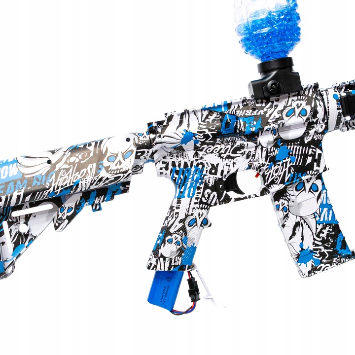 KARABIN AUTOMATCZNY PISTOLET NA KULKI ŻELOWE WODNE BEZPIECZNY DUŻY ZESTAW