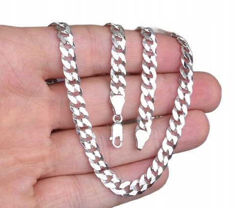 Srebrny Łańcuszek Męski SZEROKI PANCERKA srebro 925 (na PREZENT)