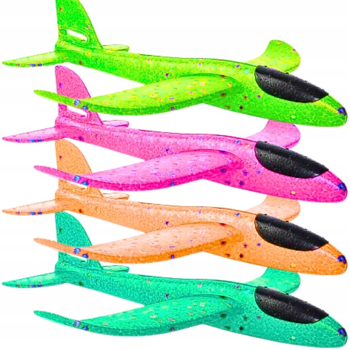 10 x SAMOLOT Styropianowy SZYBOWIEC Styropianowy RZUTKA XXL Duży 48 cm