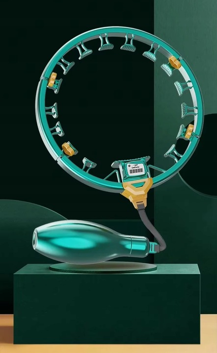 HULA HOP ODCHUDZAJĄCE Z OBCIĄŻNIKIEM I LICZNIKIEM SMART WYPUSTKAMI HULAHOP