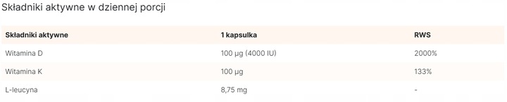 AURA HERBALS Witamina D3 4000 IU + K2, kapsułki 90 szt.
