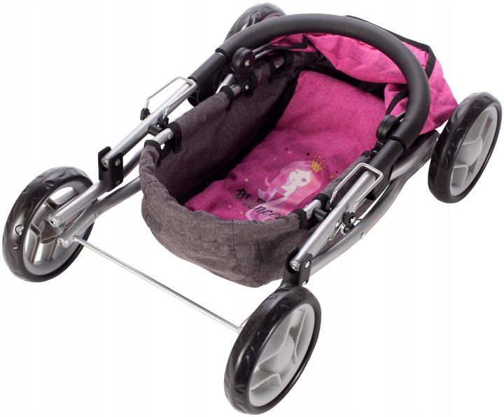 WÓZEK GŁĘBOKI DLA LALEK GONDOLA SKŁADANY I LEKKI PREZENT DLA DZIEWCZYNKI