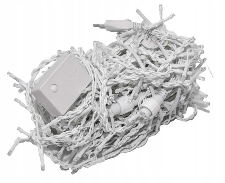 SOPLE 200 LED BIAŁY ZIMNY KURTYNA ZASŁONA PROGRAMATOR LAMPKI CHOINKOWE 7M