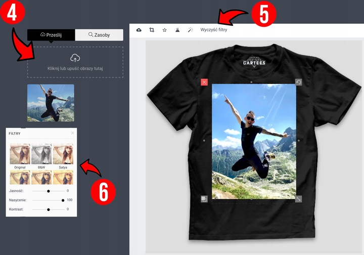 Koszulka ROBOCZA z Twoim dowolnym nadrukiem GRAFIKA LOGO ZDJĘCIE kreator
