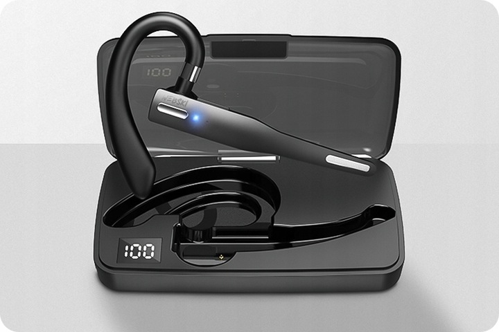 SŁUCHAWKA BLUETOOTH 5.1 DO ROZMÓW KIEROWCY POWERBANK ETUI ŁADUJĄCE MULTI