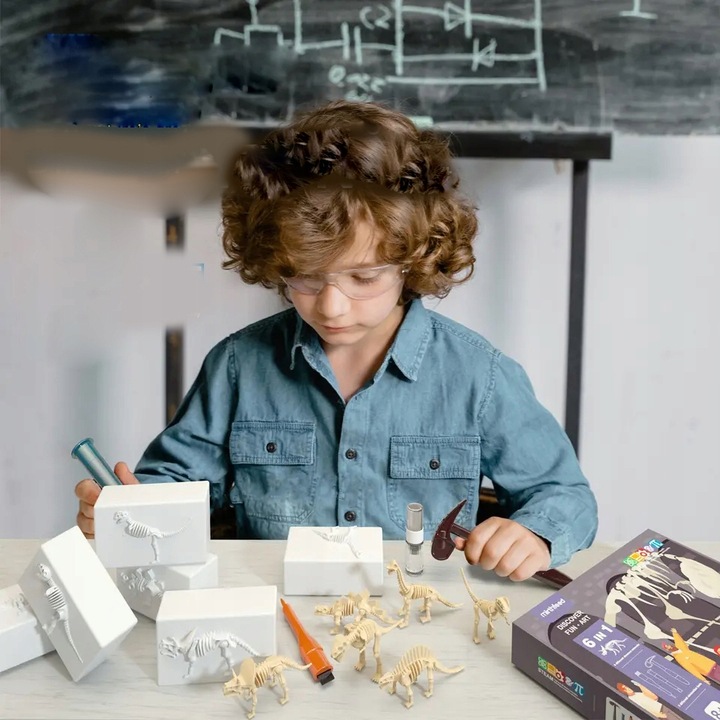 Wykopaliska Dinozaurów 6w1 Skamieniałości