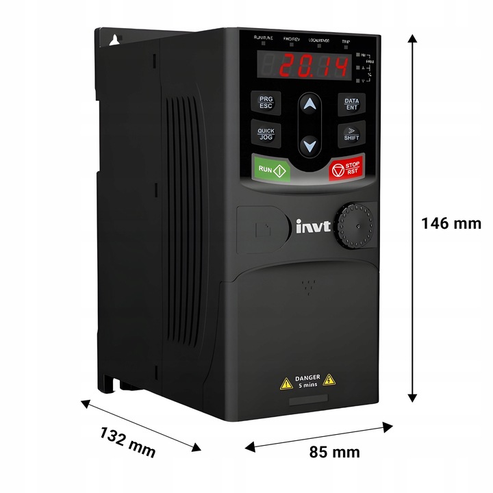 Falownik Jednofazowy 0,75kW 230V WEKTOROWY INVT Seria GD20 GD20-0R7G-S2-EU