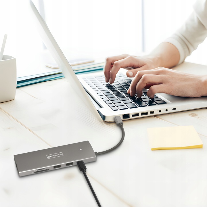 HUB USB-C Przejściówka ADAPTER 9w1 HDMI Gigabit Ethernet Macbook Pro Air M3