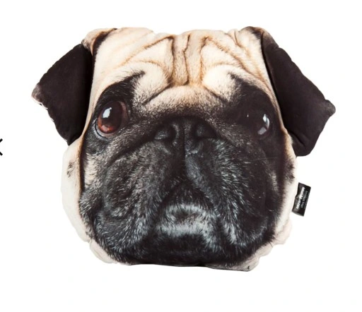 PODUSZKA 3D poducha z psem MOPS prezent upominek