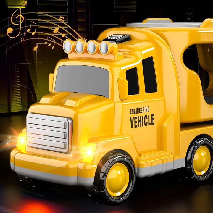 SAMOCHODY BUDOWLANE DLA DZIECI ZESTAW AUT TIR KOPARKA BETONIARKA ZABAWKA