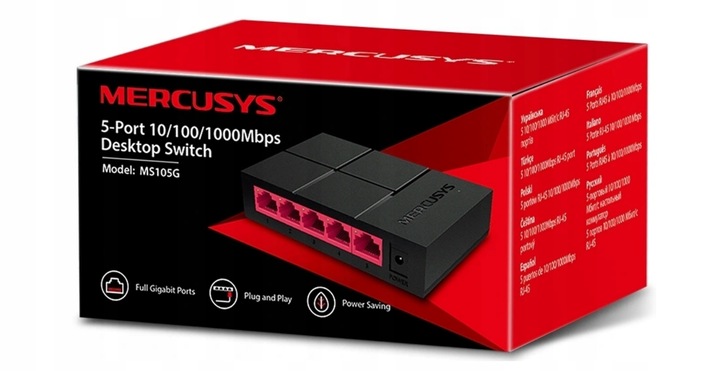Switch 5 PORT GIGABIT Rozdzielacz Sieci LAN 1gb ENERGOOSZCZĘDNY TP LINK 5x