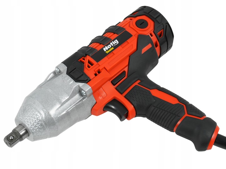 KLUCZ UDAROWY DO KÓŁ ELEKTRYCZNY 650W 750Nm 1/2" MOCNY Z ZESTAWEM NASADEK