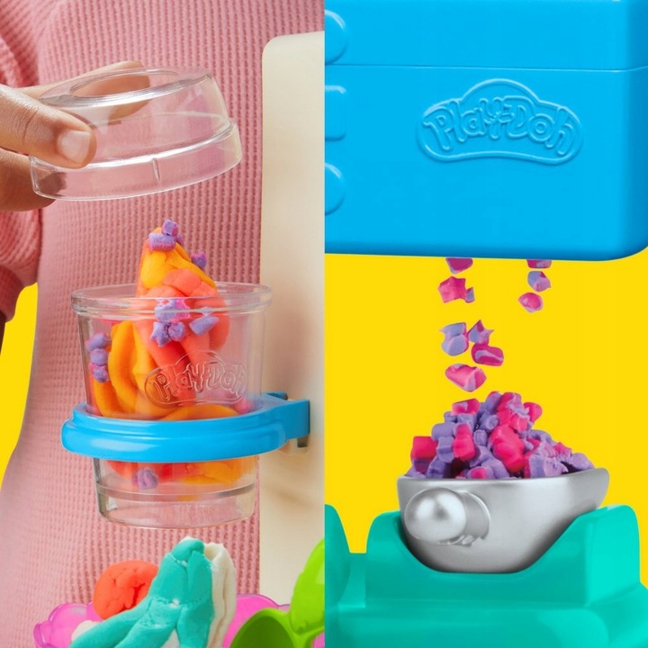 CIASTOLINA Play-Doh Lodziarnia Tęczowe ZAKRĘCONE LODY Zestaw Hasbro G0028