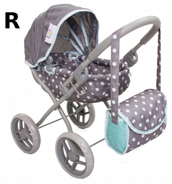 WÓZEK dla lalek głęboki gondola + TOREBKA TORBA do wózka dla lalki