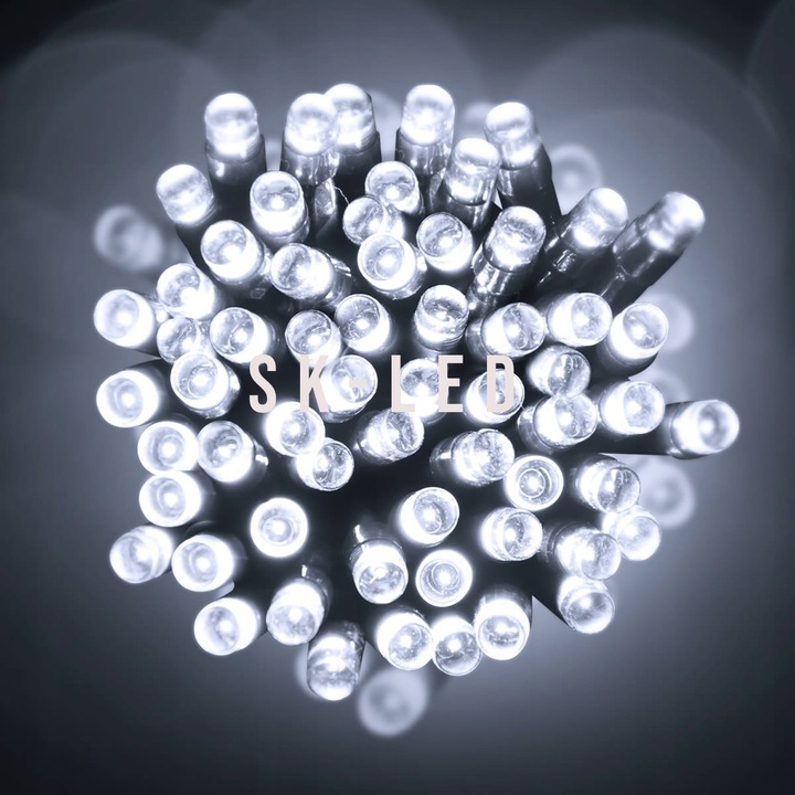 Lampki CHOINKOWE 500 LED ŚWIĄTECZNE BIAŁE ZIMNE ZEWNĘTRZNE WEWNĘTRZNE