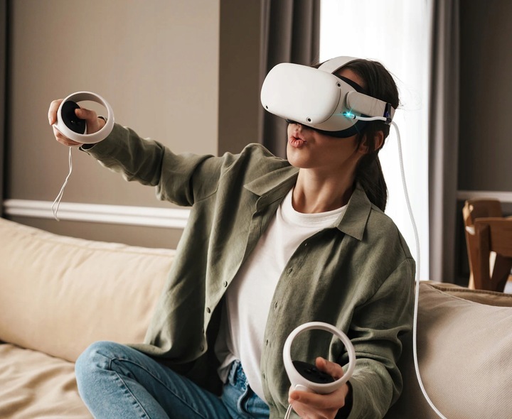 JSAUX CD0044 kabel 5M do Meta Oculus Quest 3 2 1 Pro USB-C kątowy USB-A