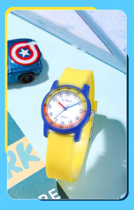 Zegarek Analogowe dla Dzieci w 4+ lat Wodoodporny