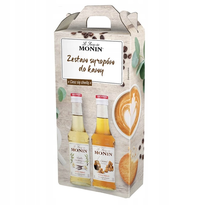Syrop do kawy Monin zestaw mix smaków 250ml Wanilia i Karmel