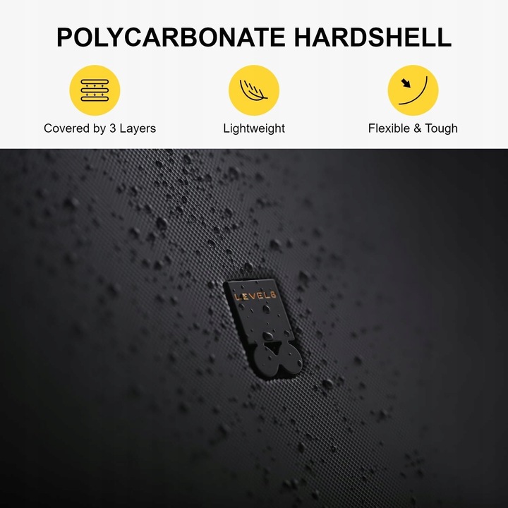 Level8 Walizka twarda średnia poliwęglan (polikarbonat) B07MXF4G8K 40 l