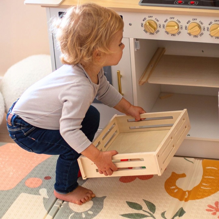 Drewniane Owoce i Warzywa Do Krojenia Zestaw XXL ze Skrzynką 17 elementów