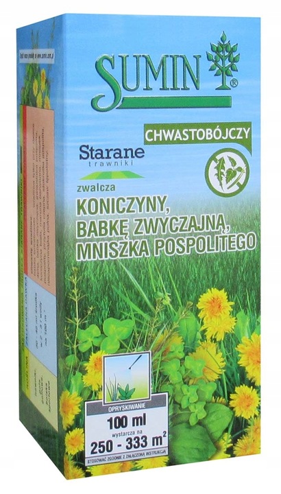 Starane Trawniki na Chwasty w Trawnikach, Boiskach NIE NISZCZY TRAWY 100ml