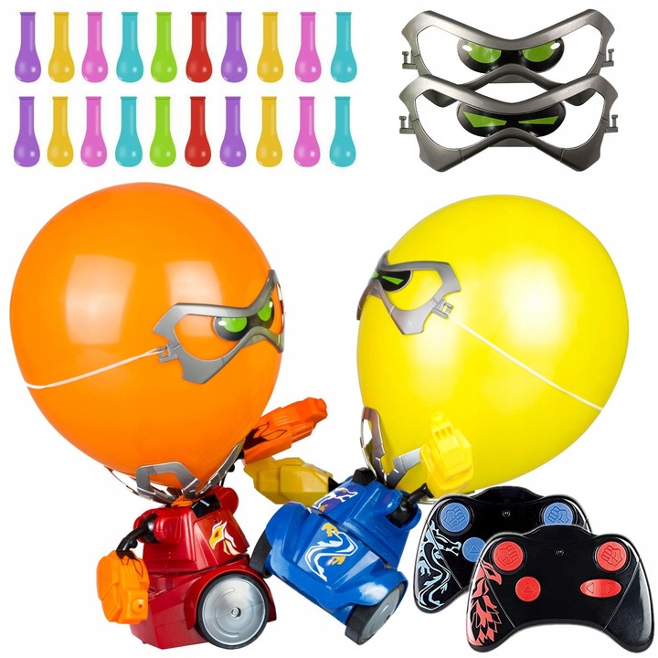 Zdalnie Sterowane Walczące Balony Roboty 2 piloty 20 balonów Walka Robotów